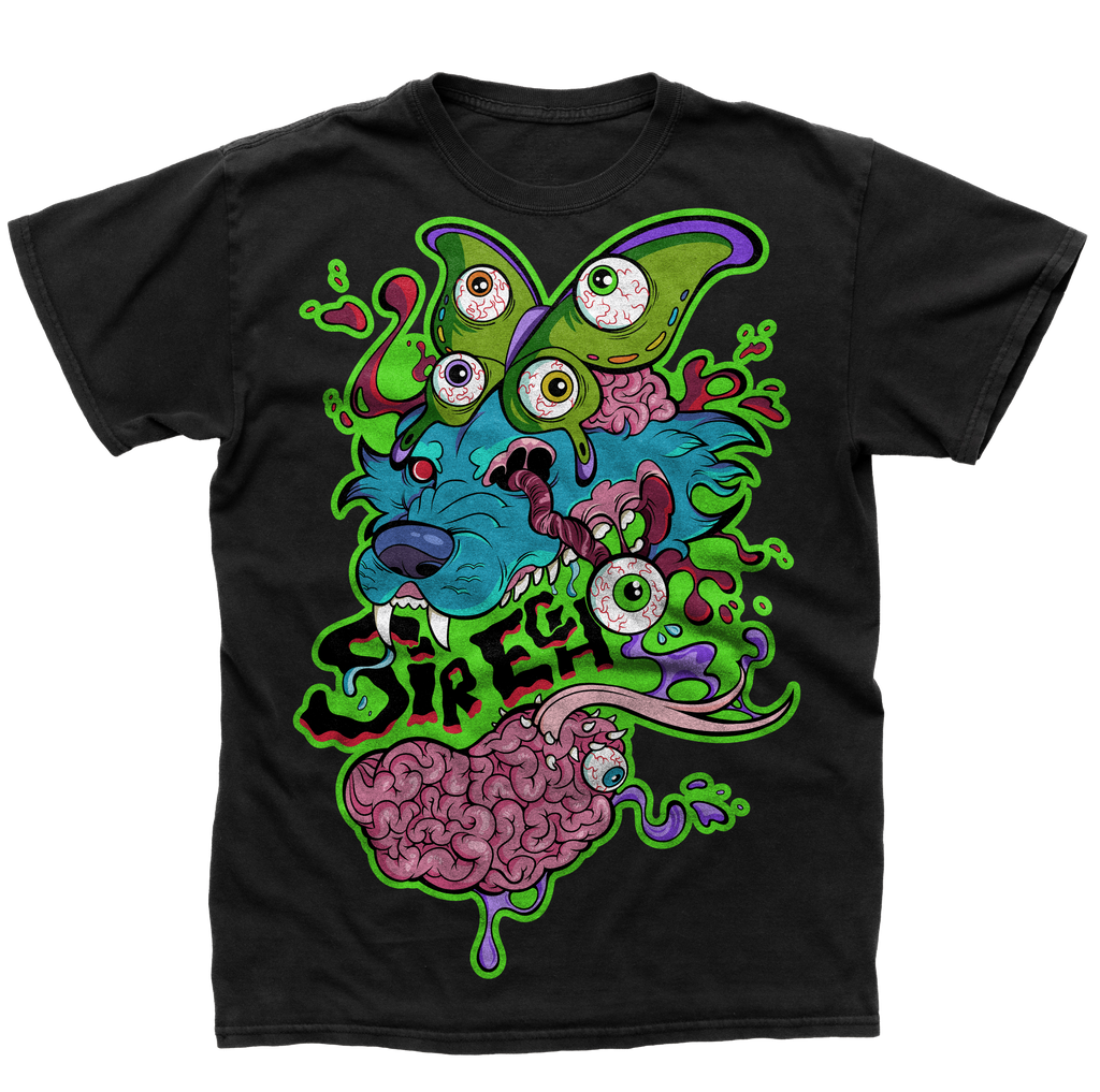 Luna Wolf T-Shirt - Black