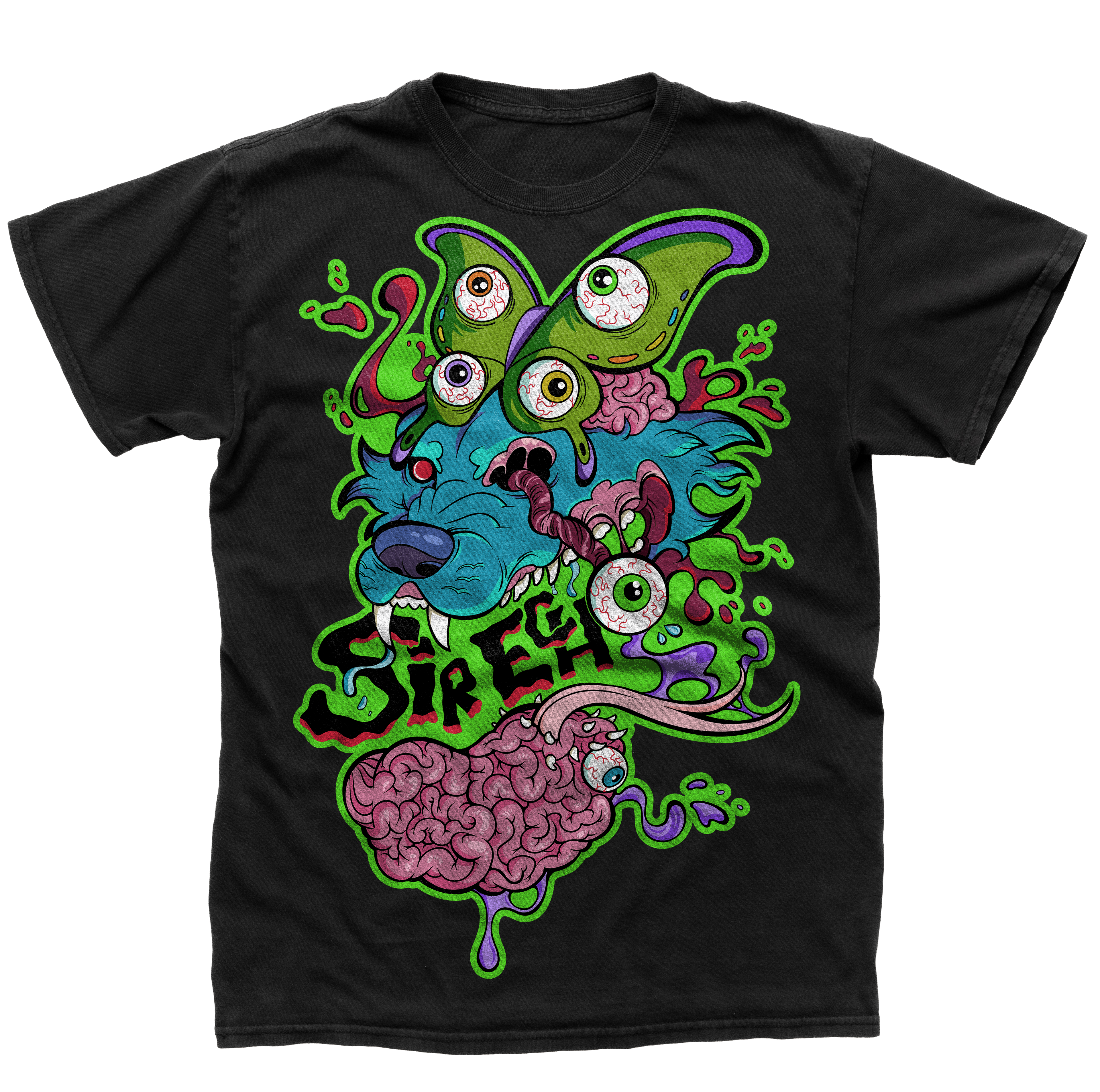 Luna Wolf T-Shirt - Black