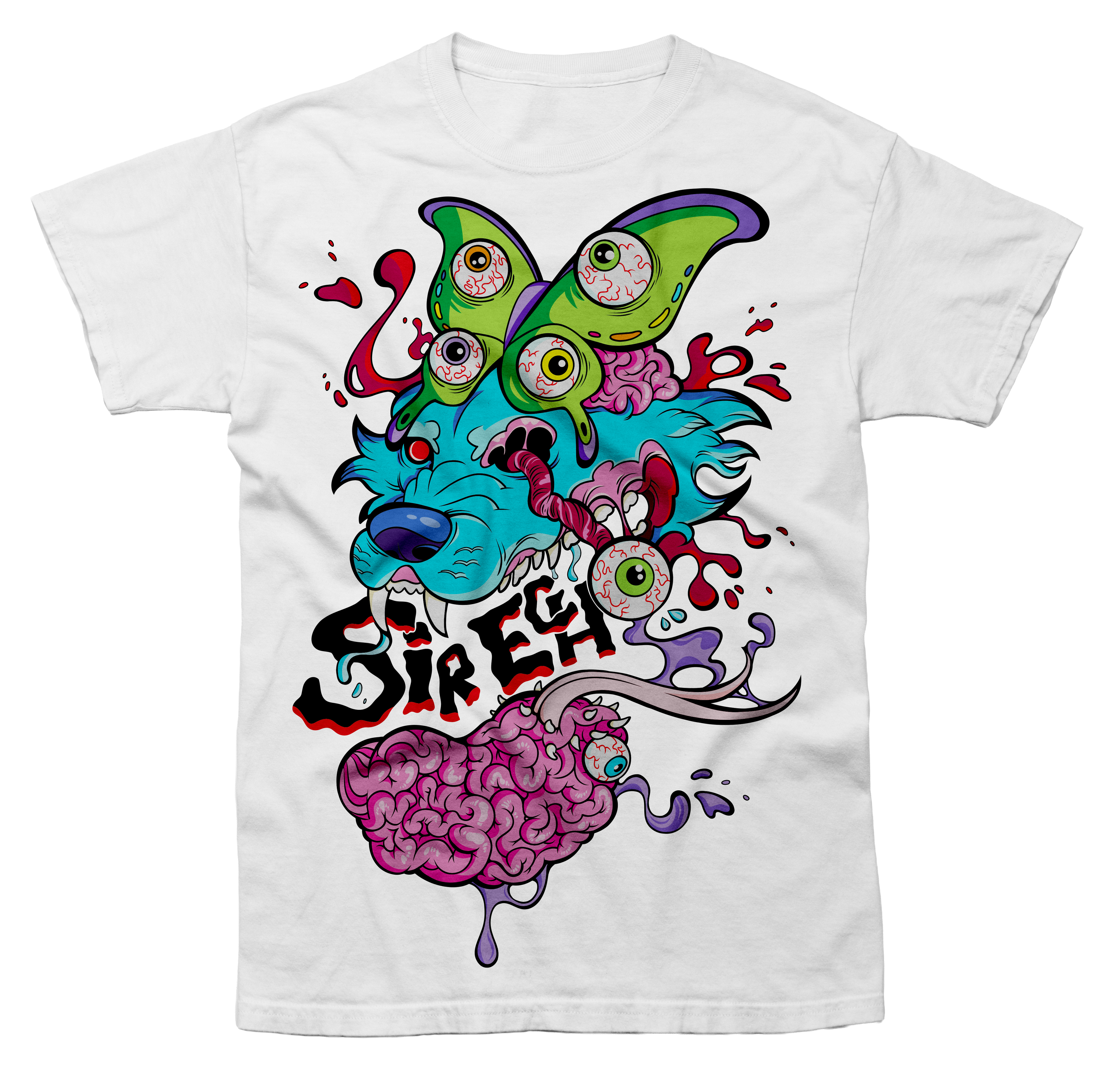 Luna Wolf T-Shirt - Whiite