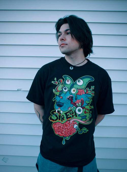 Luna Wolf T-Shirt - Black